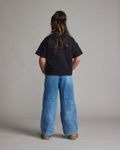 Kids Core Box Tee | Black