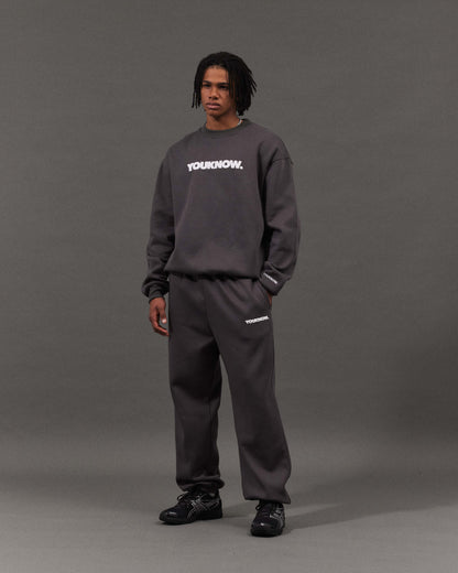 BLOCK CUFFED SWEATPANTS | Slate