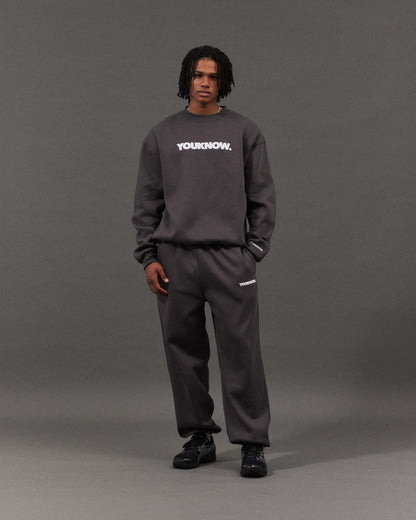 BLOCK CUFFED SWEATPANTS | Slate