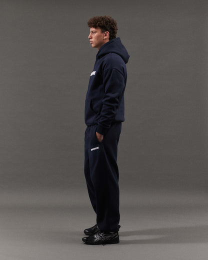 BLOCK HOODIE | Navy