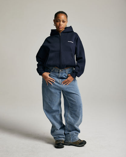 Core Zip Up Hoodie | Navy