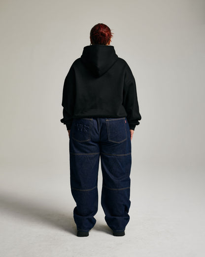 Core Zip Up Hoodie | Black