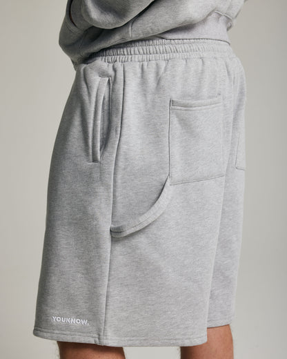 Core Oversized Shorts | Heather Grey