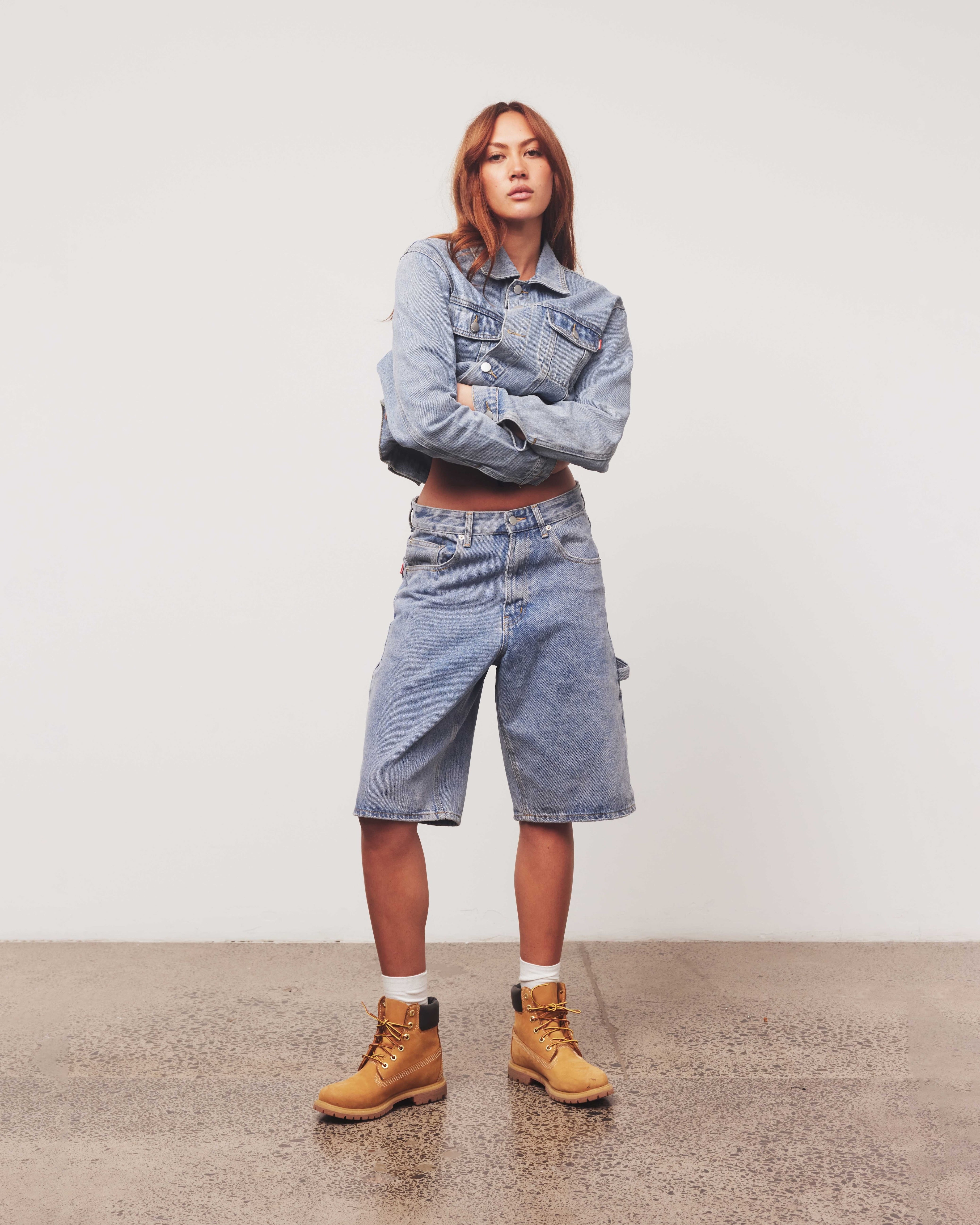 Denim Jorts | Light Wash
