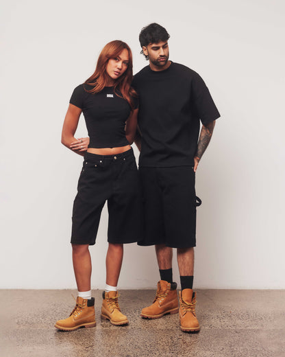 Denim Jorts | Black