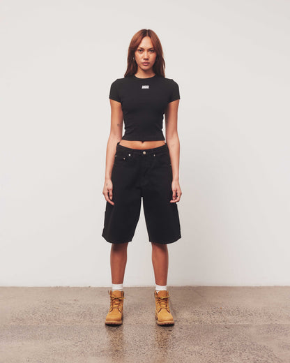 Denim Jorts | Black