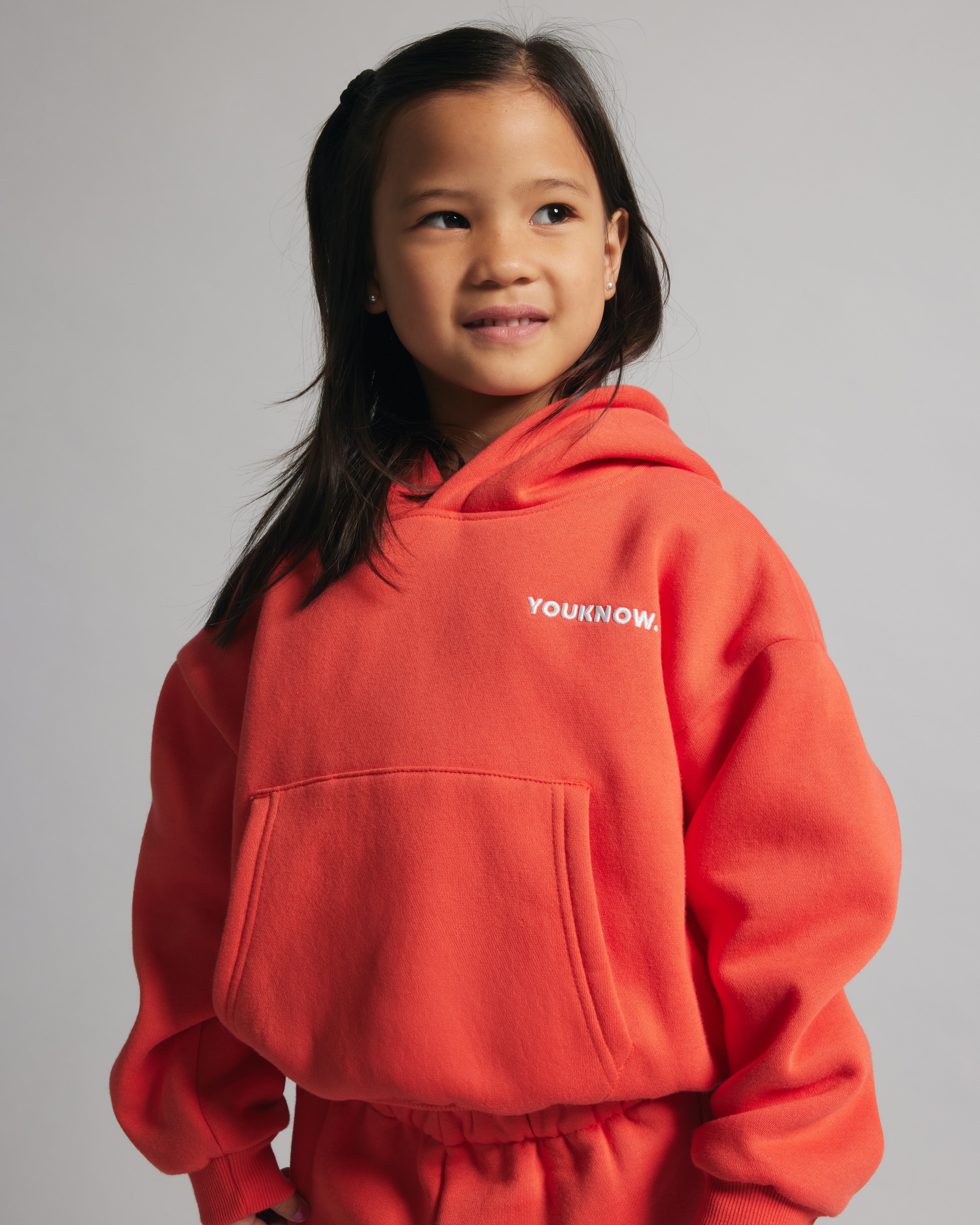 Kids Core Box Hoodie | Persimmon