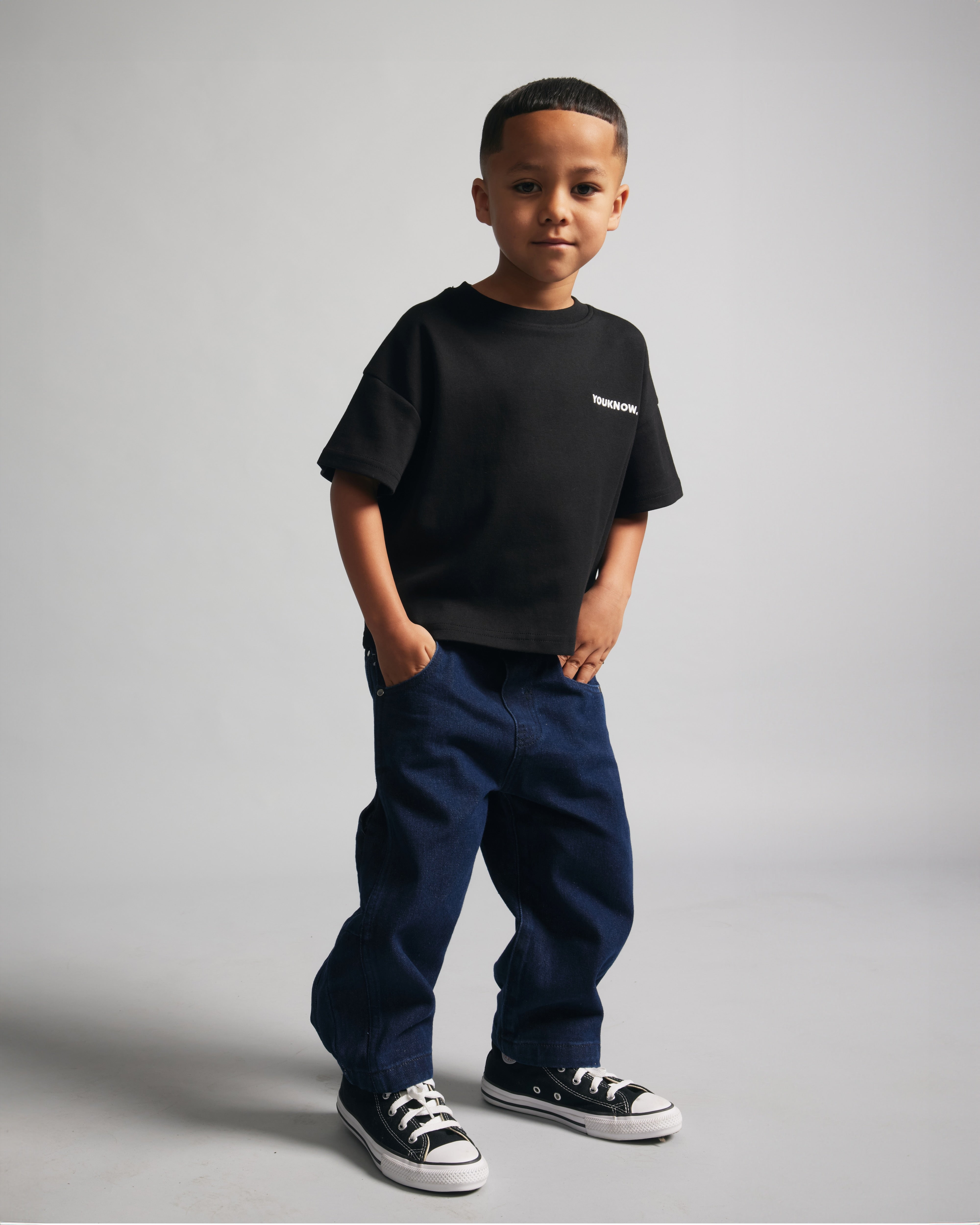 Kids Core Box Tee | Black