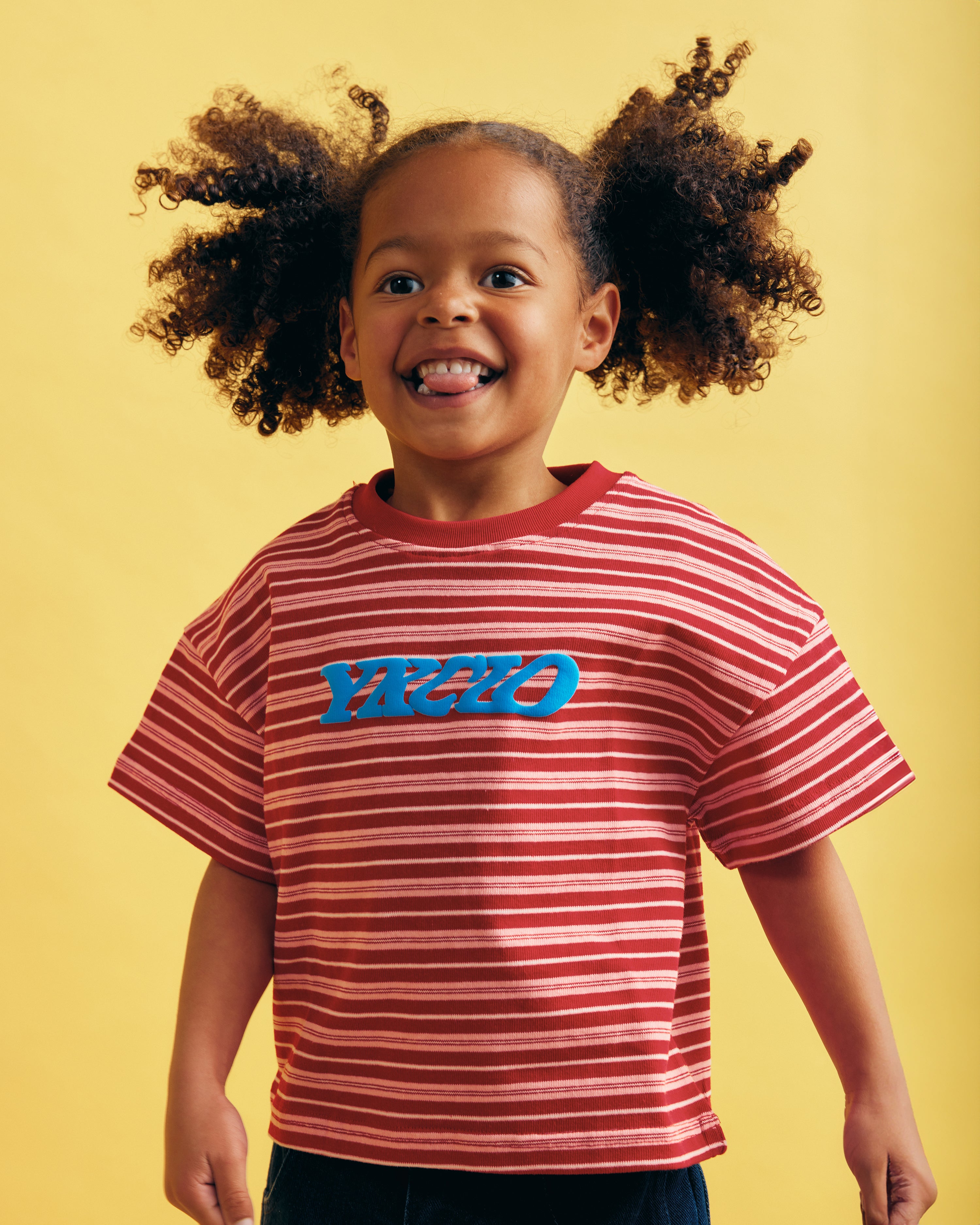Kids Stripe Tee | Cherry Stripe