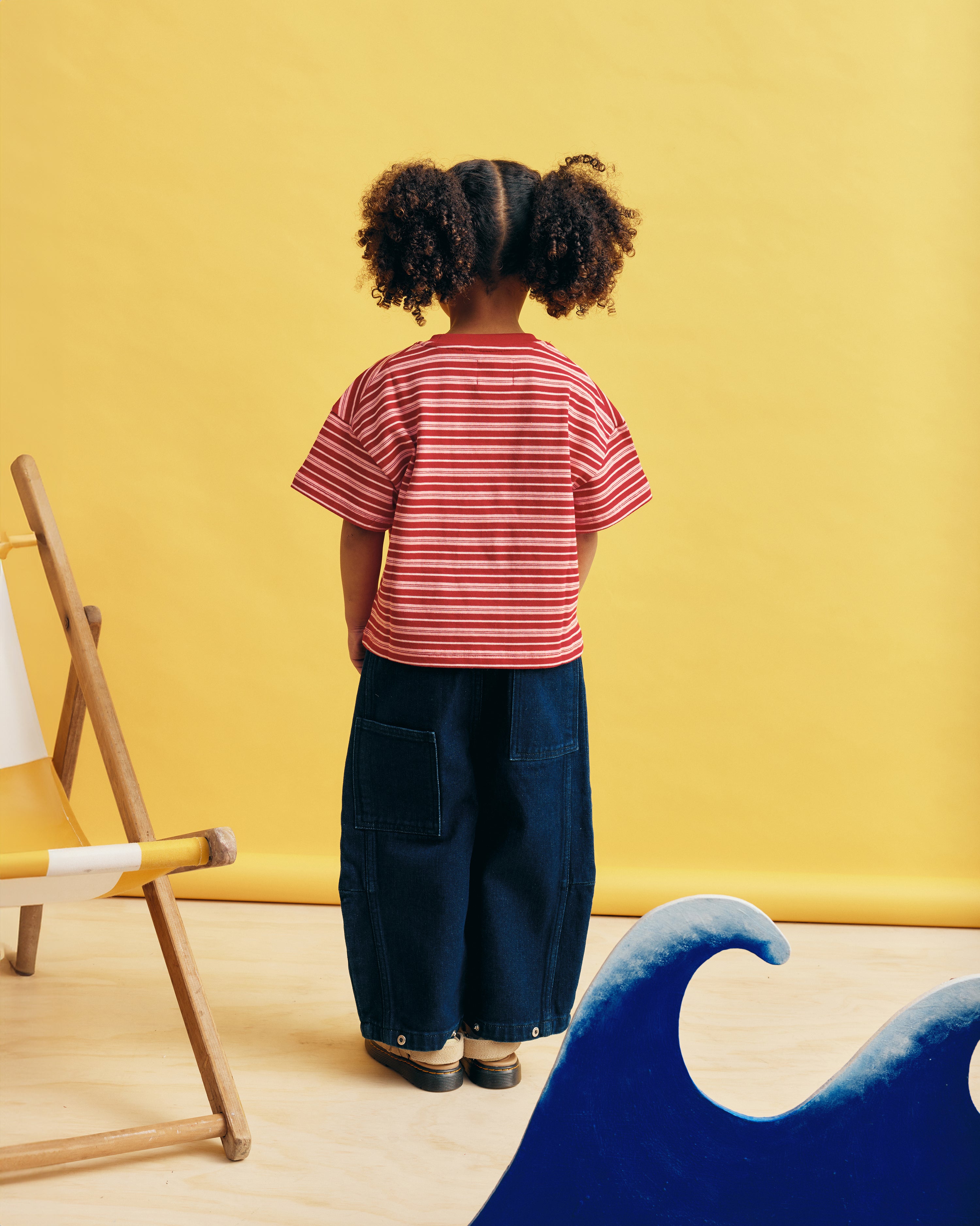 Kids Stripe Tee | Cherry Stripe