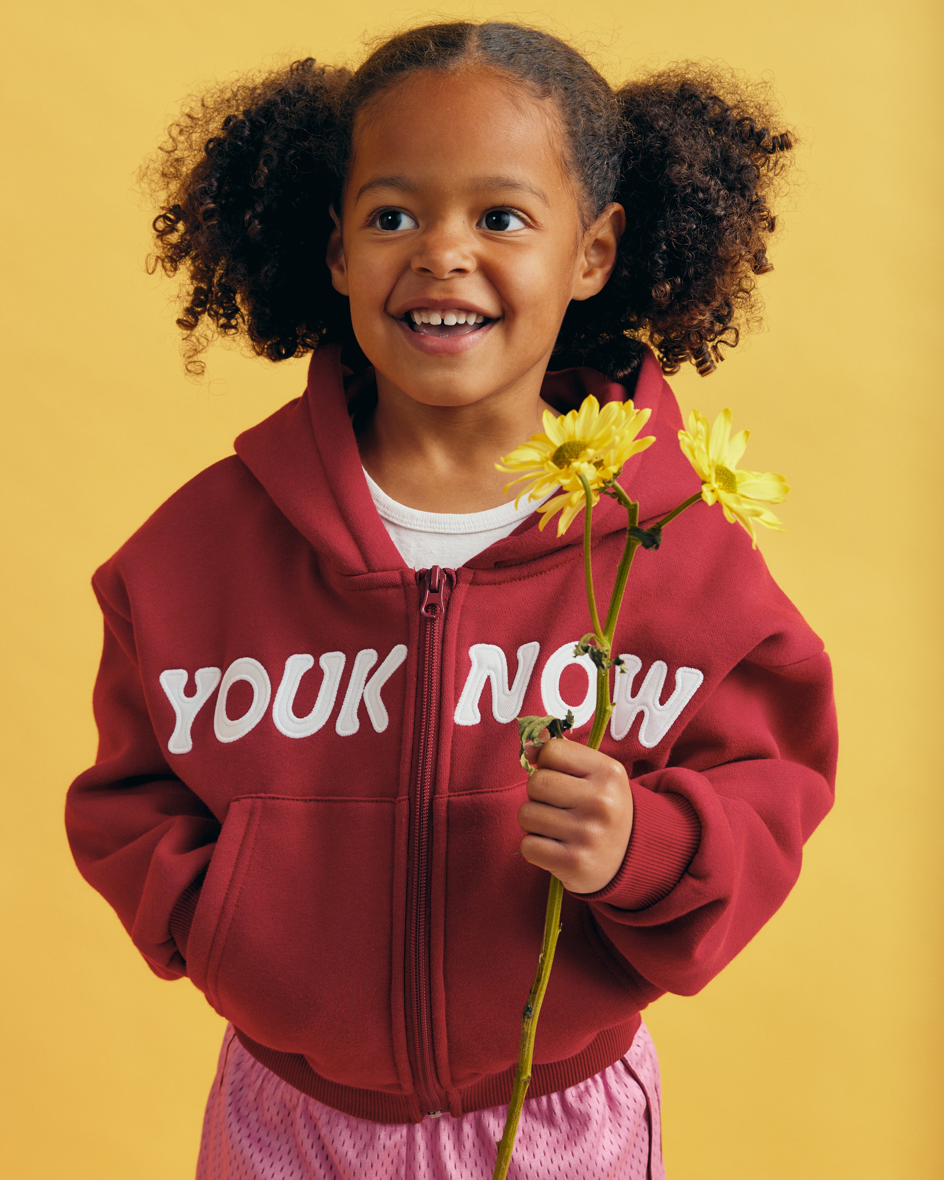 Kids Bones Zip Up | Brick