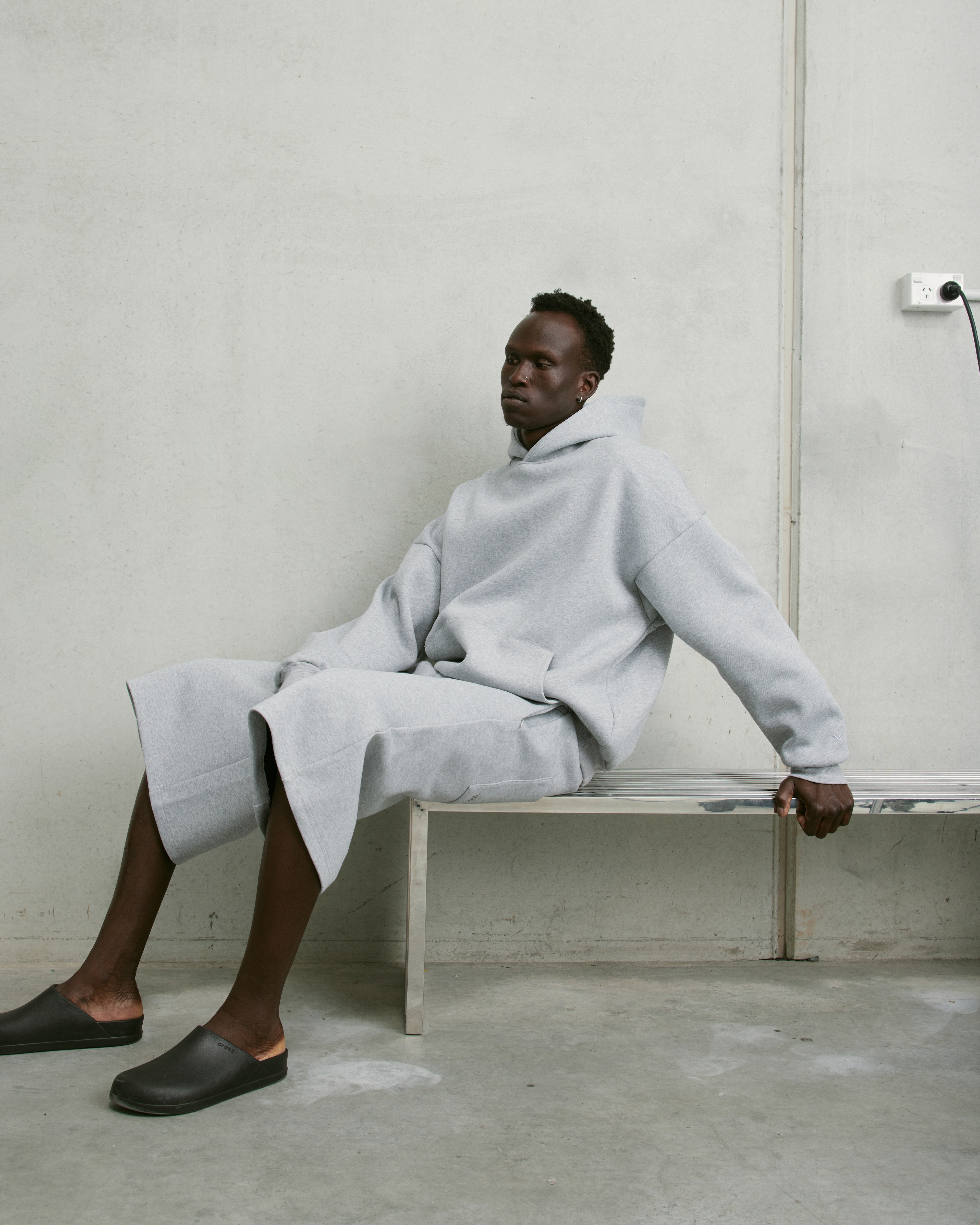 Nothing Hoodie | Asphalt Marle