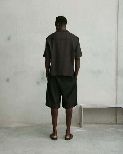 Nothing Boxy Pintuck Polo | Tar