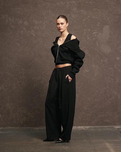 Nothing Zip Up Hoodie | Tar