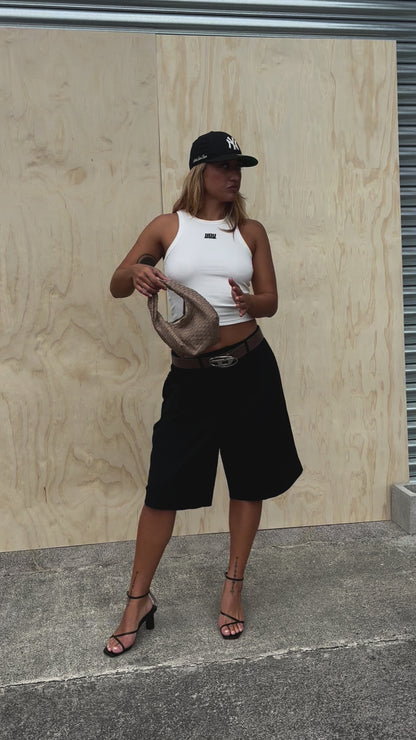 Nothing Pleated Shorts | Tar