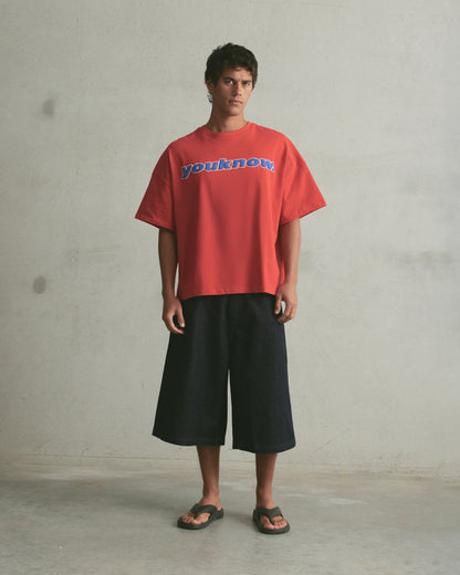 Puff Print Box Tee | Red